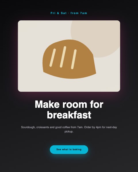 Workshop invitation · Make room for breakfast large preview