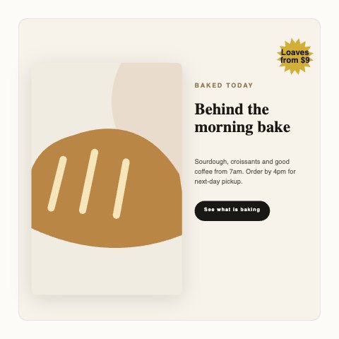 New collection · Behind the morning bake illustrated example