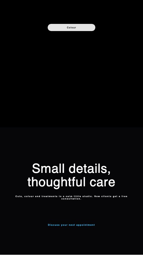 Visual story · Small details, thoughtful care illustrated example