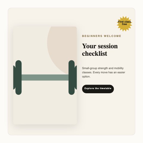 New collection · Your session checklist illustrated example