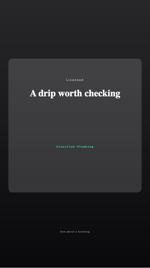 Reel introduction · A drip worth checking large preview