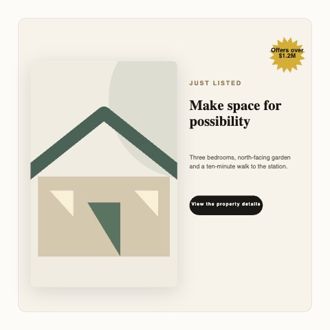 New collection · Make space for possibility illustrated example