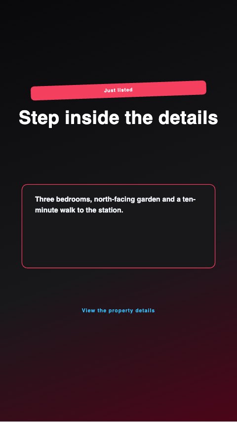 Short video introduction · Step inside the details large preview